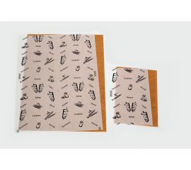 Χαρτί Περιτυλίξεως Βεζιτάλ Λευκό-Καφέ