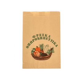 Χαρτοσακούλα Μαναβικής Κράφτ Καφέ Α'