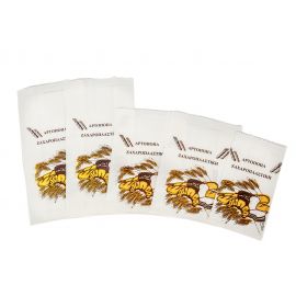 Χαρτοσακούλα Βεζιτάλ λευκή - καφέ Α