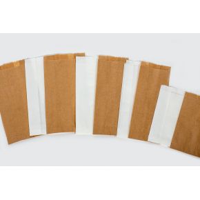 Χαρτοσακούλα Βεζιτάλ Λευκή-Καφέ